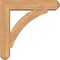 Ekena Millwork Thorton Craftsman Smooth Bracket w/ Offset Brace, Western Red Cedar, 5 1/2"W x 22"D x 22"H BKT0604X22X22THR04SWR - alternate 3